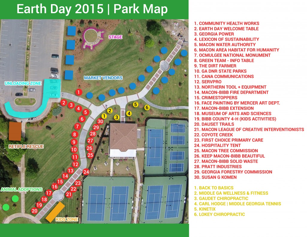 Earth Day Park Map