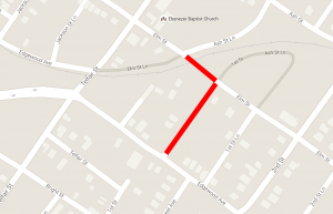 2nd St road closure