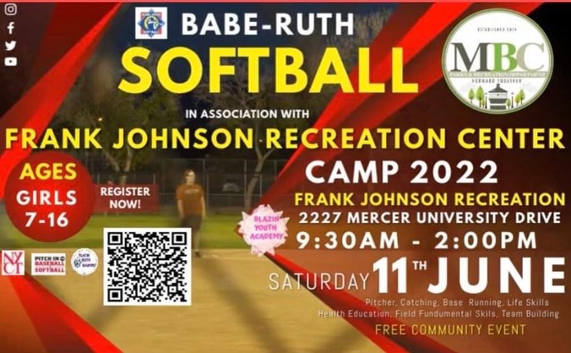 Free softball camp for girls on June 11