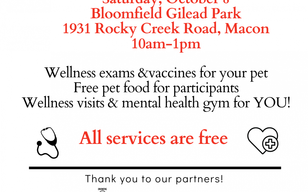 Healthcare for both of ends of the leash: Pop-up gym, clinic at Bloomfield Gilead Park