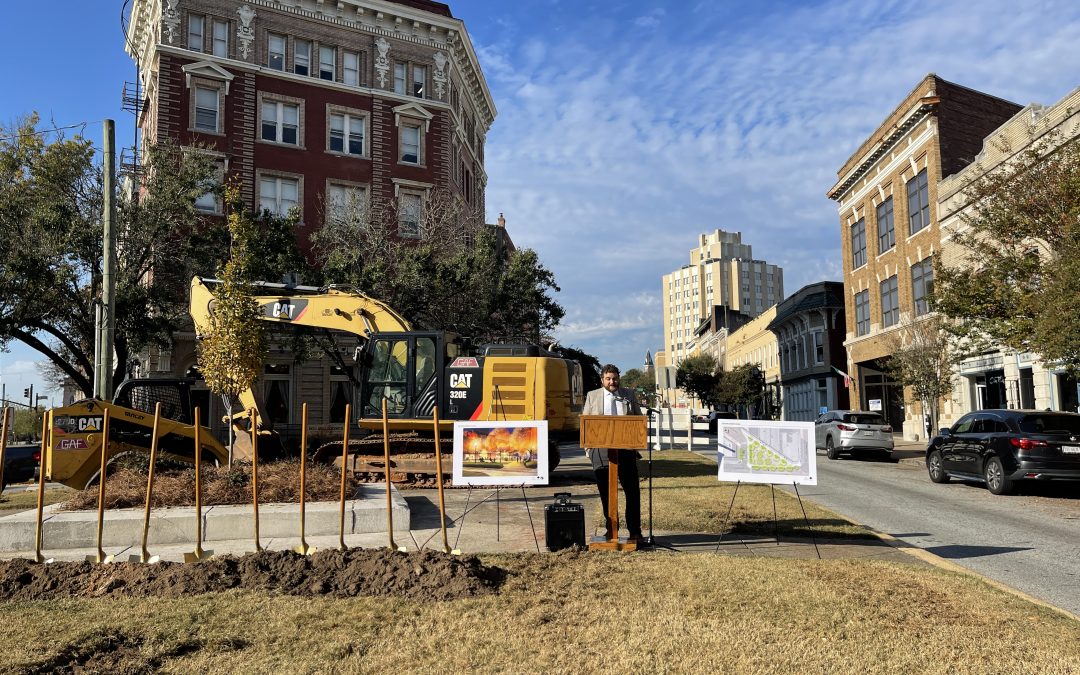 Construction on Cotton Avenue Plaza Expansion underway